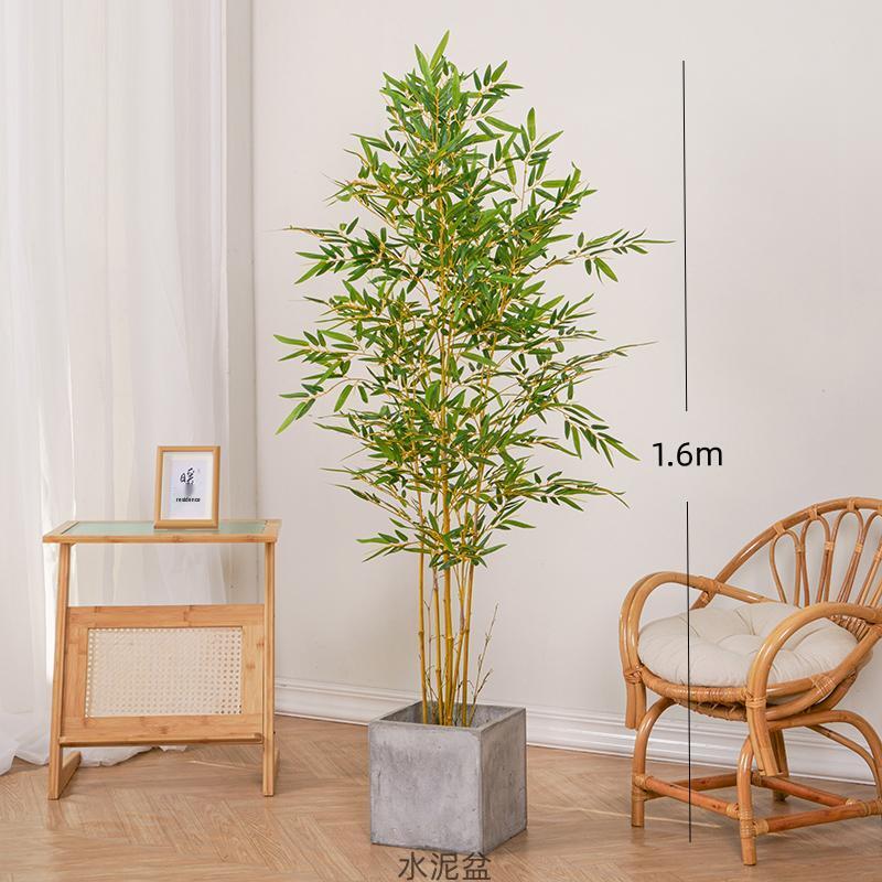 Bionic Bamboo Decor: New Chinese Style Faux Bamboo Plant for Living and Tea Rooms