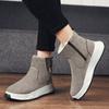 Зимние мужские толстые и мягкие теплые и модные хлопковые ботинки с высоким верхом на толстой подошве зимние ботинки повседневная хлопковая обувь