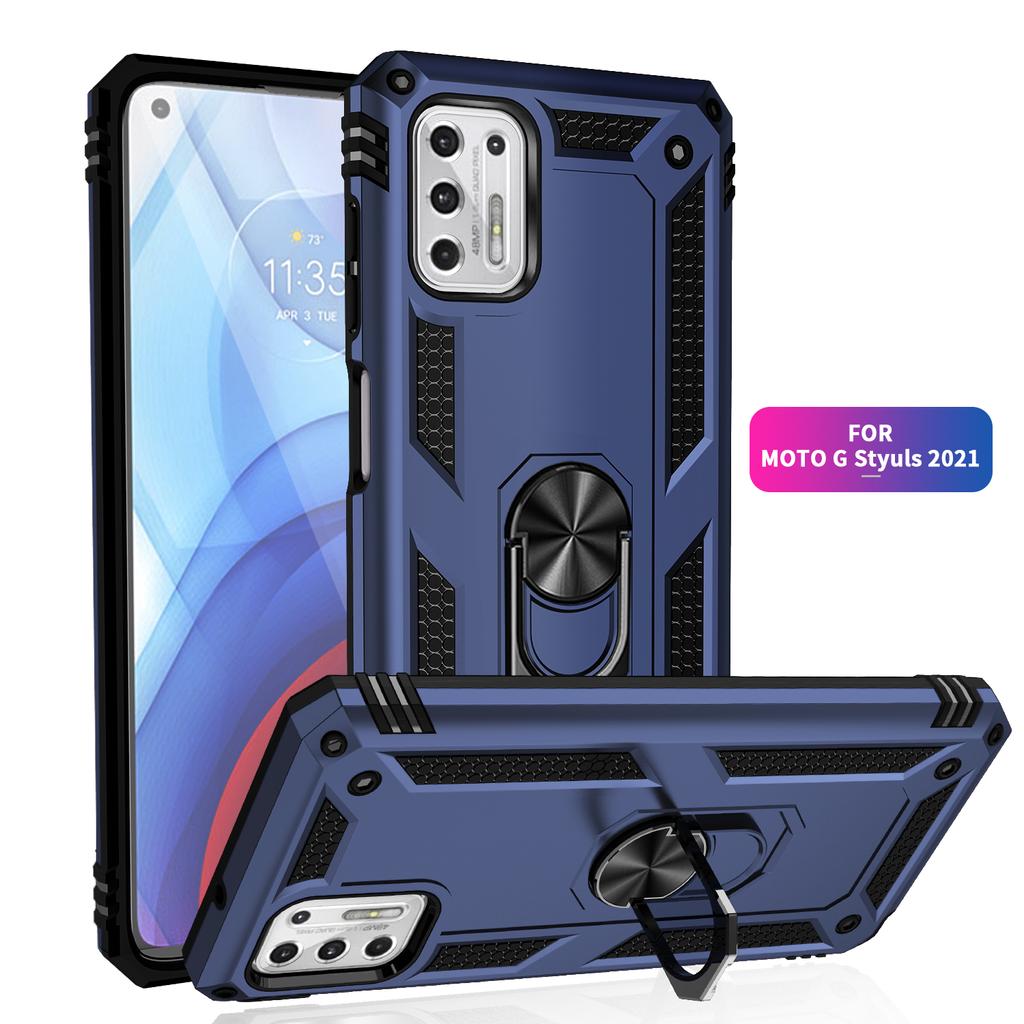 Противоударный чехол для Motorola Moto G Stylus 2021, чехол Moto G Stylus с кольцом-держателем на палец, чехол для телефона Moto G Stylus XT2115 Funda