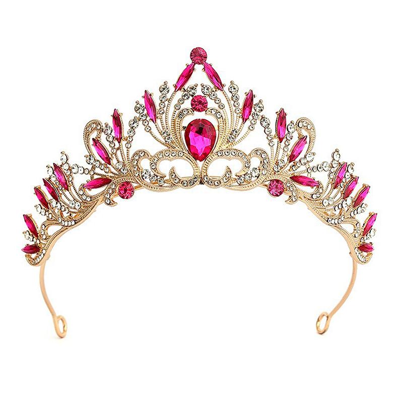 Elegant Girls Tiara Crown For Women Party Wedding Princess Bridal Crown Hair Jewelry