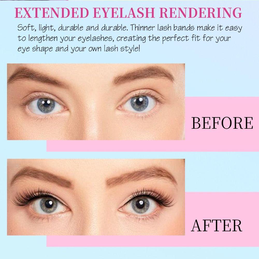 640Clusters Soft Curly False Eyelash DIY Individual Lash Beauty Tool Cluster Lashes Daily