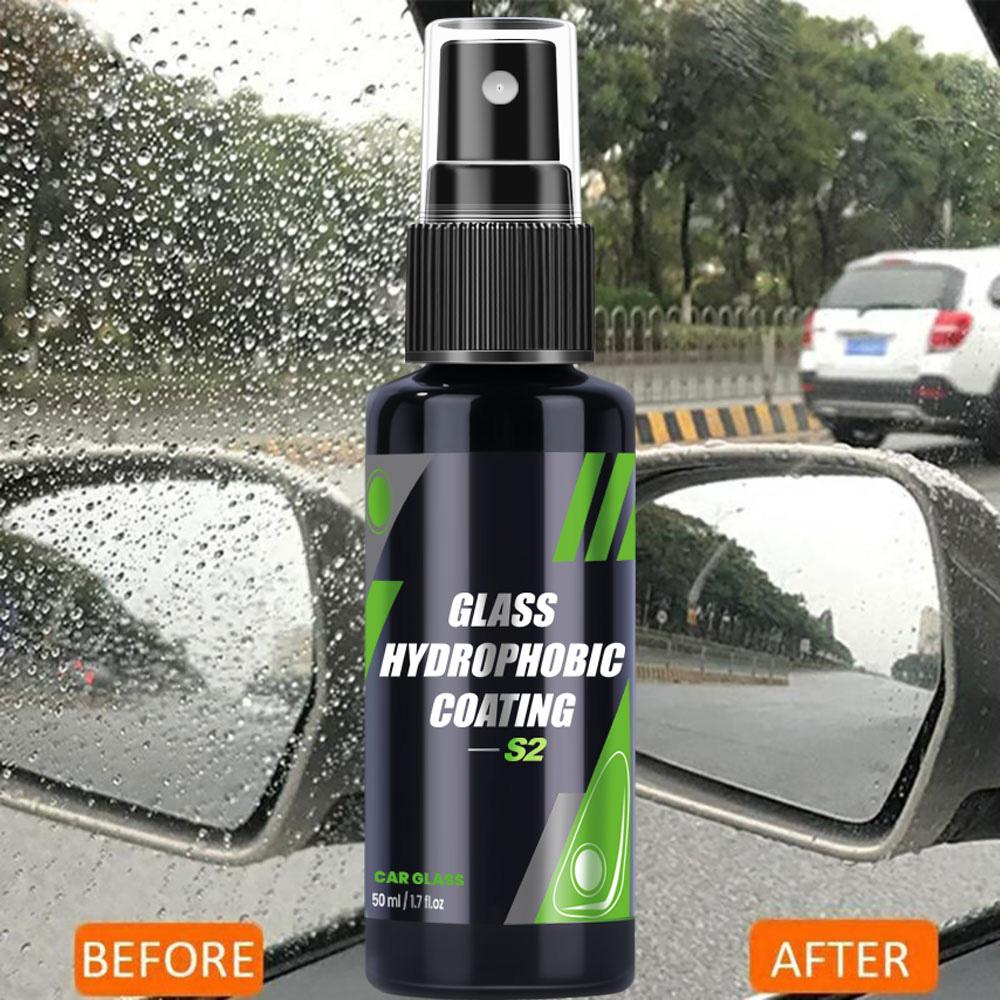 BIA1 Glass Hydrophobic Coating Spray Rain Repellent Automotive Antirain Clear View Nano Waterproof Agent Car Care Detail S2