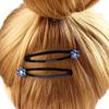 Crystal Hair Pins Black Hair Clip Hairgrips Barrettes Headwear for Kids Girls Hair Accessories