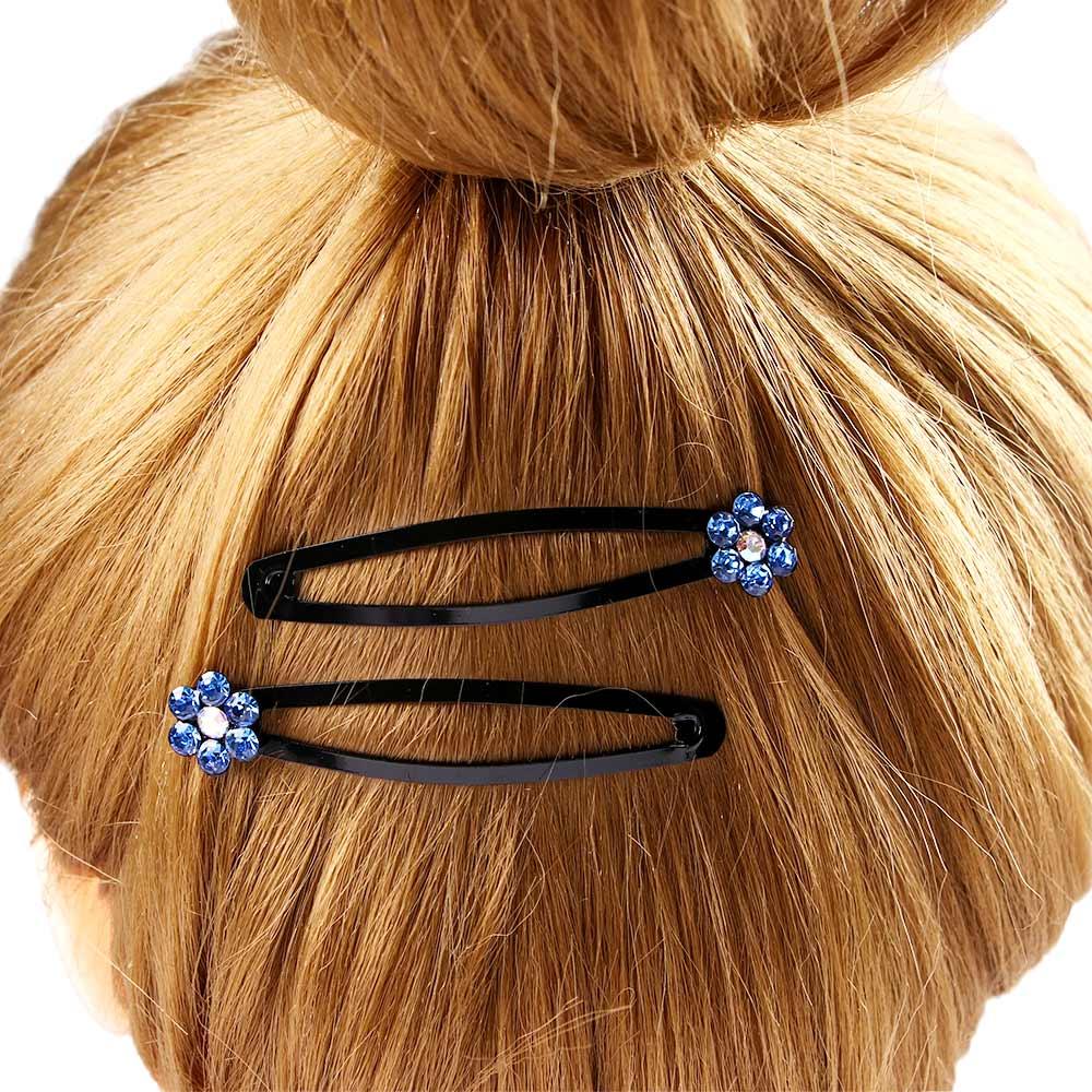 Crystal Hair Pins Black Hair Clip Hairgrips Barrettes Headwear for Kids Girls Hair Accessories