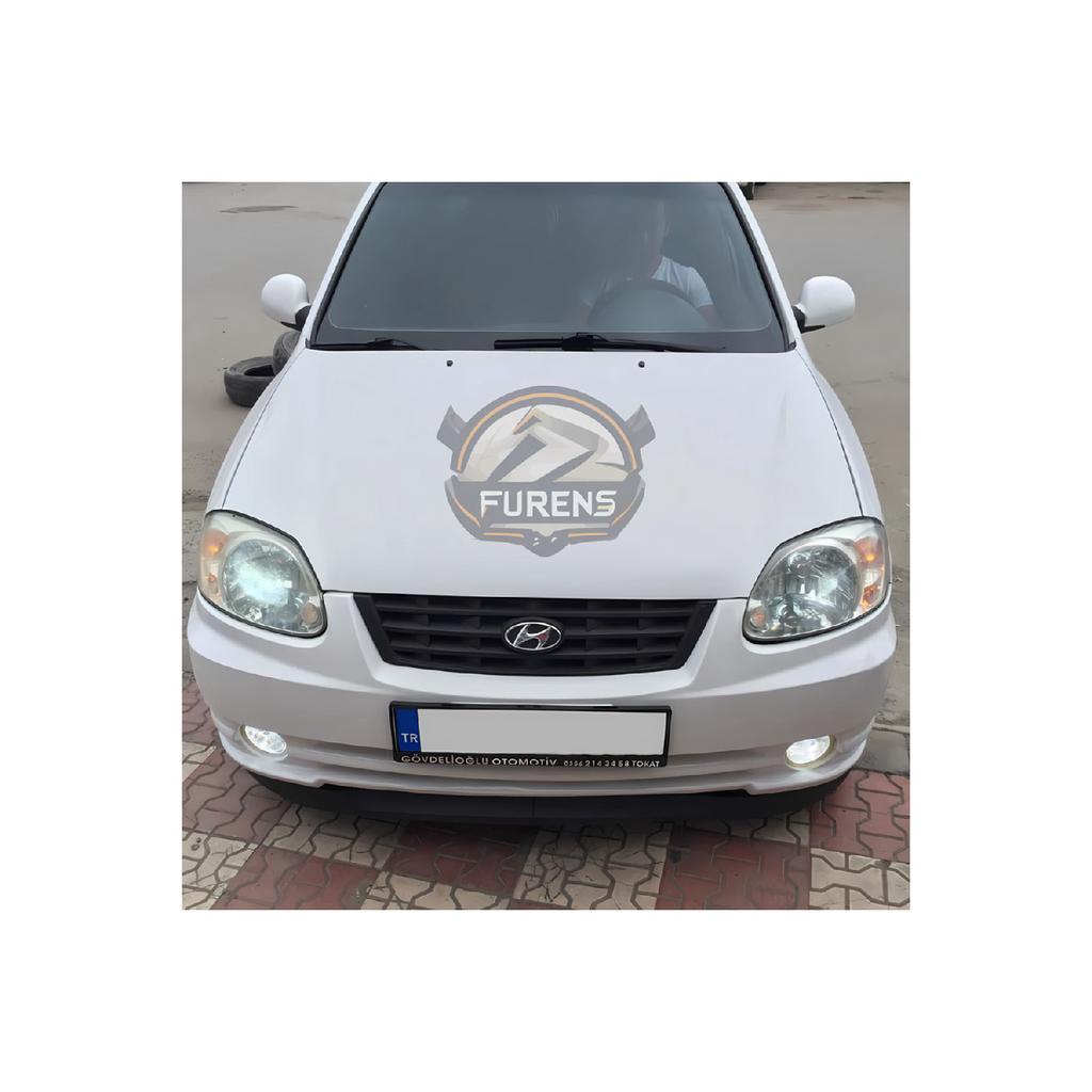 Hyundai Accent Admire 2000-2006 Совместимые H Lip Гибкая передняя губа 2 шт. Вставка передней двери Бампер Нижний язычок