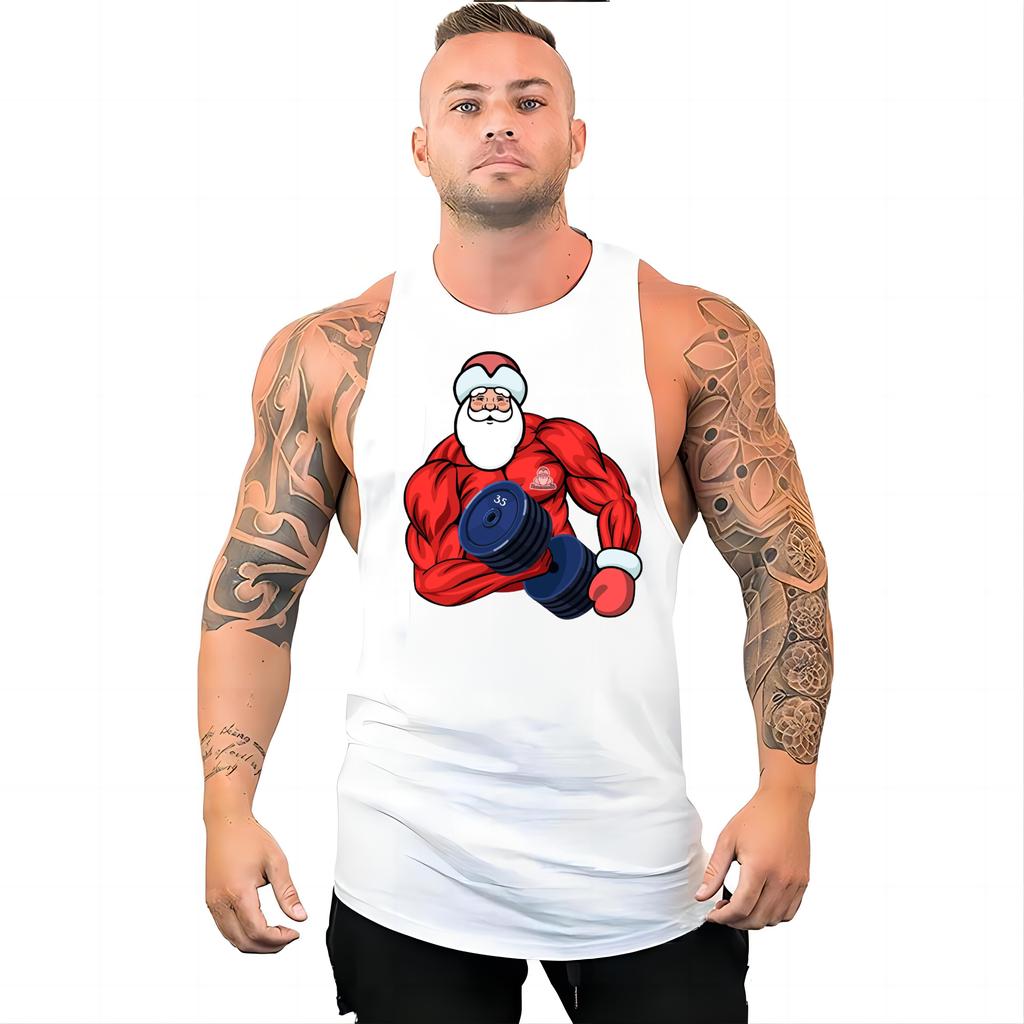 Жилет спортивный мужской модный многоцветный спортивный костюм с принтом, удобный легкий дышащий быстросохнущий жилет