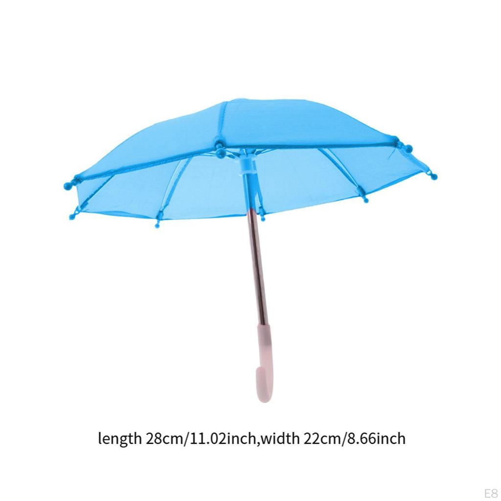 Dollhouse Miniature Umbrella Cute Parasol Decor Decorative Kids Children Toy Sunny Rainy