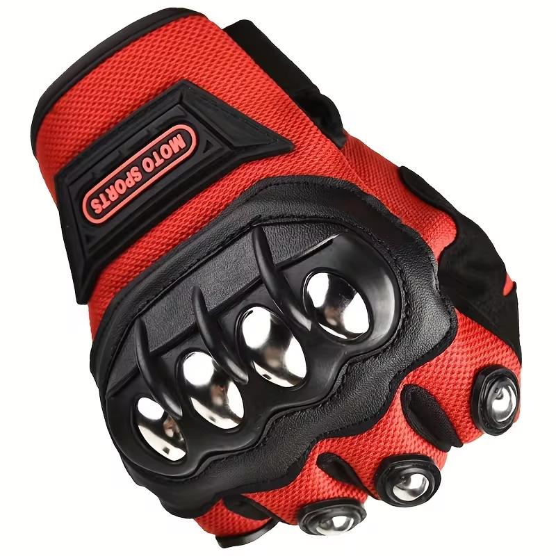 Motorcycle Gloves Anti Slip Breathable Full Finger Off Road Gloves Steel Safety Outdoor Sports Protection Riding Accessories