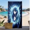 Пляжное полотенце с принтом Tottenham Hotspur, быстросохнущее, мягкое, портативное, большое, прямоугольное, пляжное покрывало для путешествий, бассейна