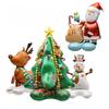Christmas Party Party Decoration Props Photo Props Toys Large BalloonSanta Claus Reindeer Christmas Tree Shape Cartoon Creative Aluminum Film Balloon
