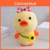 Plush Doll Duck Keychain Bag Accessories With Checkered Bow And Decor Sunflower