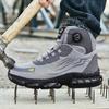 High-Top Couple Work Boots Indestructible Safety Shoes Steel Toe Men'S Boots Puncture-Proof Sneakers Men Non Slip Work Shoes