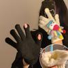 1Pair Soft Women's Gloves Cute Funny Cycling Cold Protection Gloves Warm Knitted Gloves