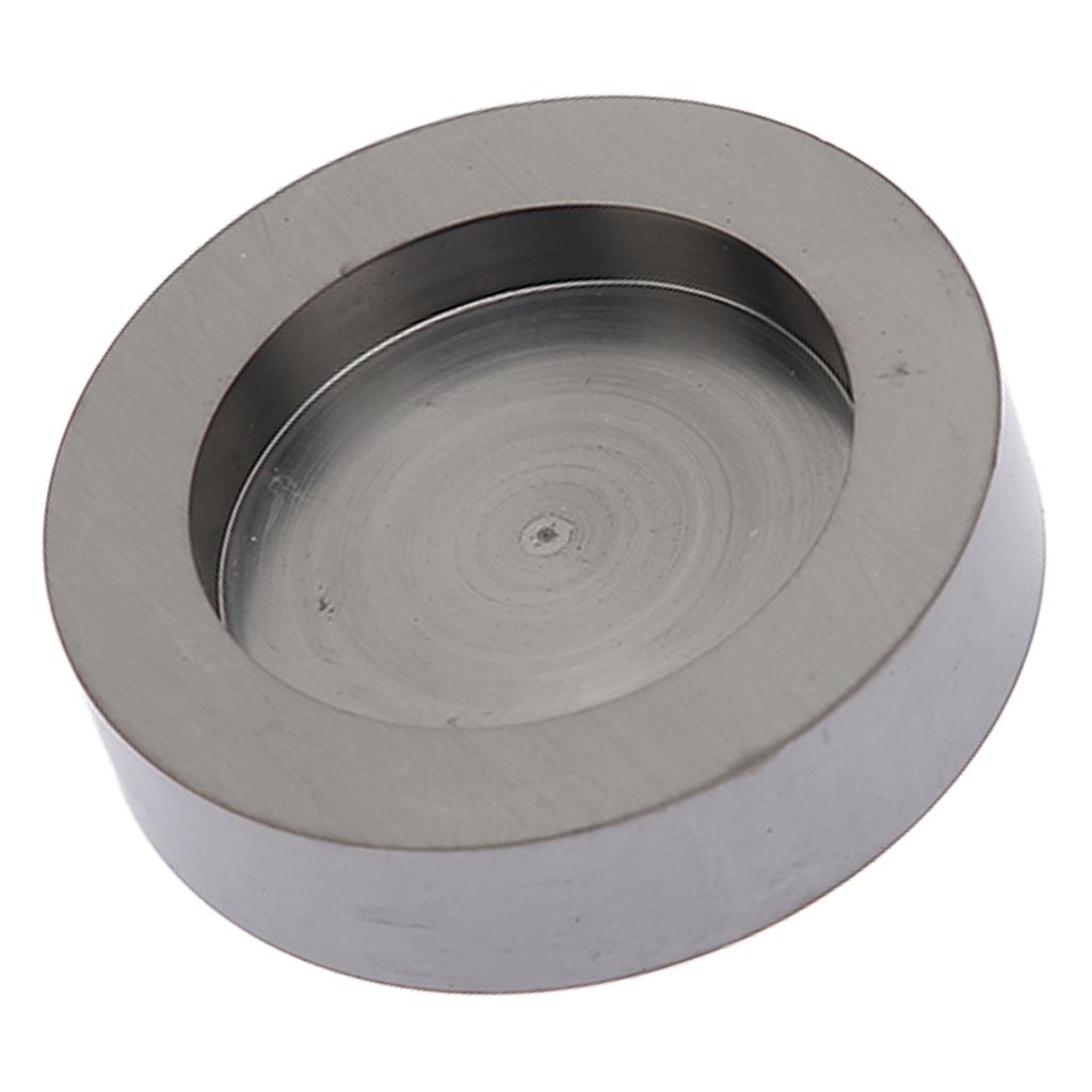 Jewelry Metal Refining Mold Disk Strong Stability Heat Resistant Graphite Crucible for Melting
