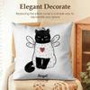 Black White Fashion Ins Sexy Cushion Cover Natural Linen Organic Fabric DoubleSided Printing Sofa Home Decor Gift Pillow Case