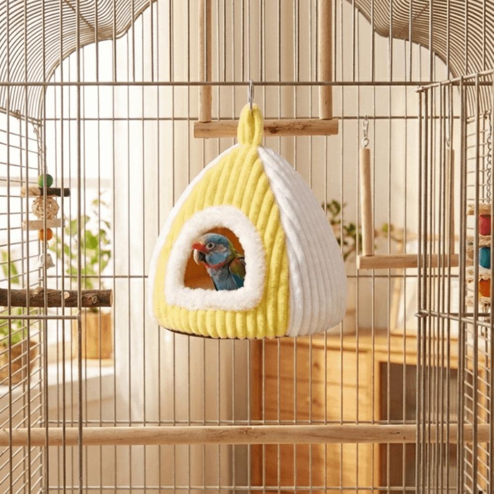 Bite Resistant Hanging Parrot House Warm Bird Hanging Hammock Windproof Bird Sleeping Nest Winter
