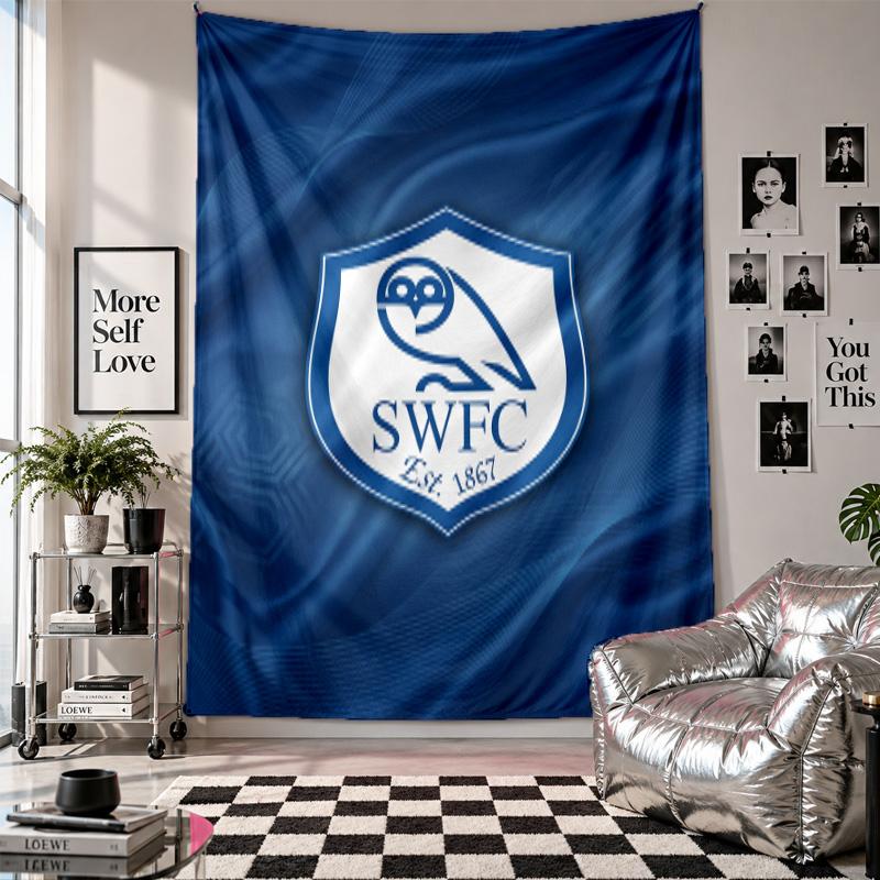 Sheffield Wednesday Wall Tapestry Home Decor Wall Hanging Cloth for Bedroom Living Room Background