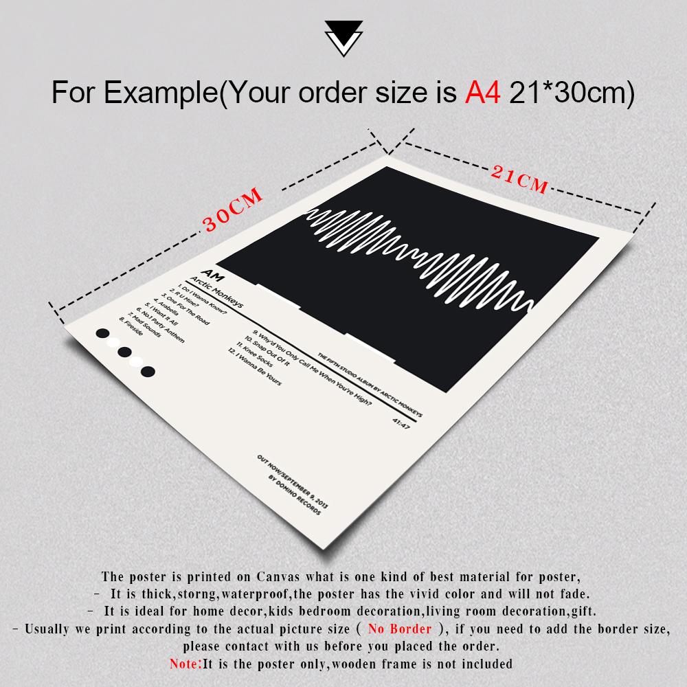 Черная обложка альбома с принтом Arctic Monkeys Am, альбом, музыкальная типография, постер, настенные художественные фотографии, холст, картина для спальни, домашний декор