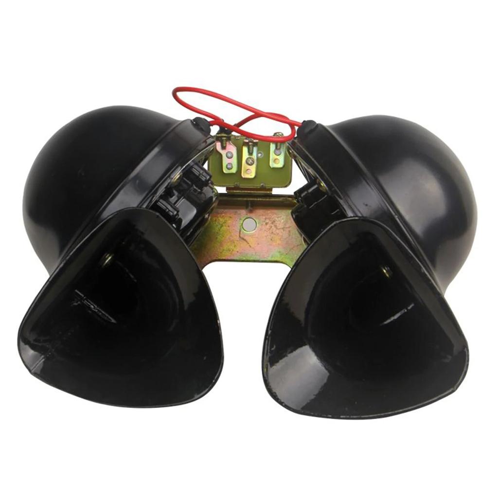 2Pcs/lot Universal Loud Car Horn Dc 12V/24V Electric Snail Horn Super Loud Waterproof Subwoofer for Car Truck Suv Boat Accessory