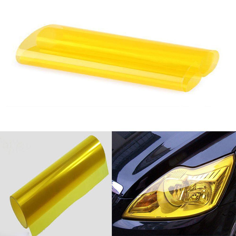 High Quality Roll ANY Brand New Golden Wrap Fog Durable Yellow Car Tint Headlight Film