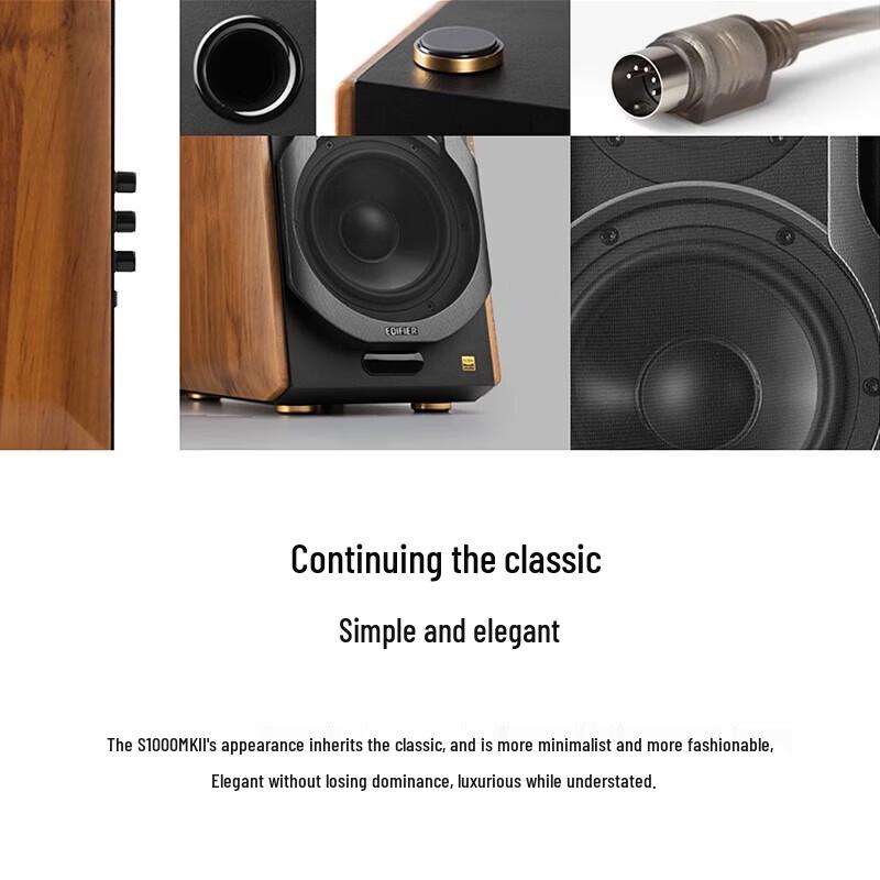 Edifier Флагманские Hi-Fi Bluetooth полочные колонки S1000MKII Вилка CN (адаптер в комплекте)