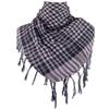 Shemagh Desert Scarf Colorblock Houndstooth Pattern Arab Keffiyeh Shawl Wrap with Tassels Scarves Bandana Head Wraps