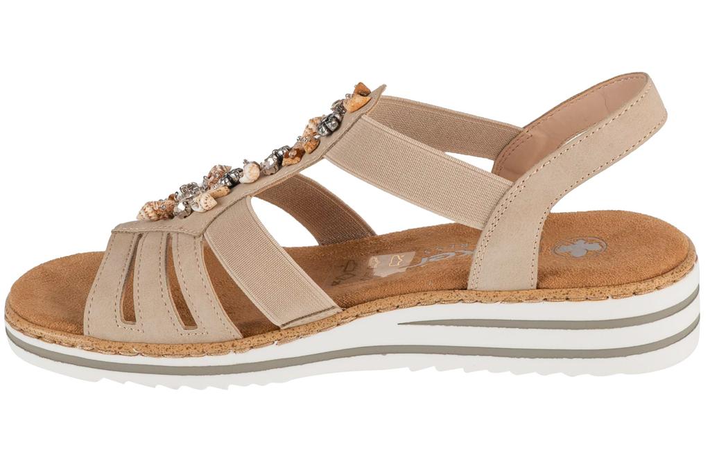 RIEKER Сандалии, Женские бежевые босоножки