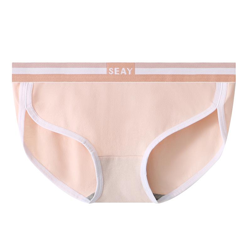 Women's Underwear Solid Color Cotton Slim Triangle Pants Simple Breathable Women's Triangle Pants