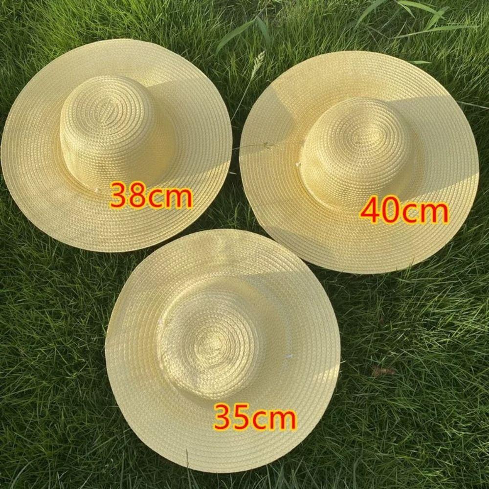 Beach Wide Brim Straw Hats Large With Windproof Rope UV Protection Cap Sun Hat Women Men