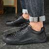 Мода Новая Ручная Работа Повседневная Кожа Мужская Уличная Противоскользящая Обувь Высокое Качество Ходьба Дышащая Пеший Туризм Вождение Балетки Модная Рабочая Обувь