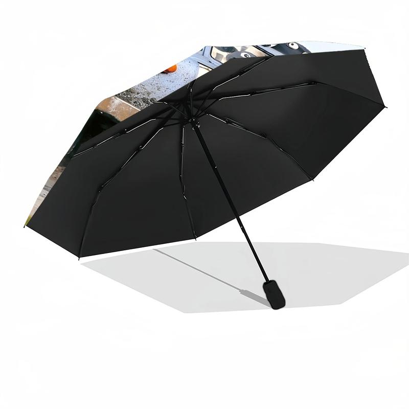 Custom Name Shaun the Sheep Theme Automatic Umbrella, Lightweight & Portable, 8 Rib, Perfect for Outdoor Travel, Birthdays, Christmas, Gifts.