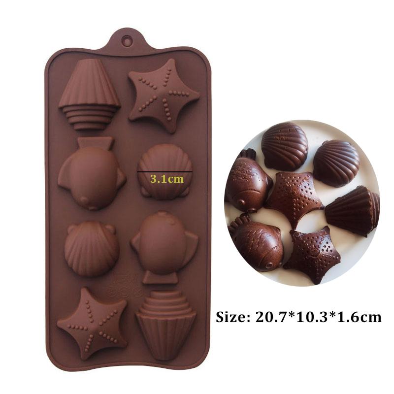 30-58 шоколадная форма ручная работа конфеты желе пудинг форма цветок сердце силиконовые формы инструмент для выпечки