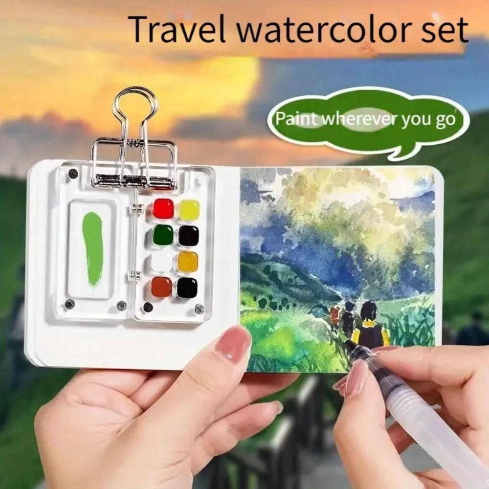Мини Размер Мини Палитра для Акварели Палитры Мини Поддон для Краски Студенческий Художественный Класс