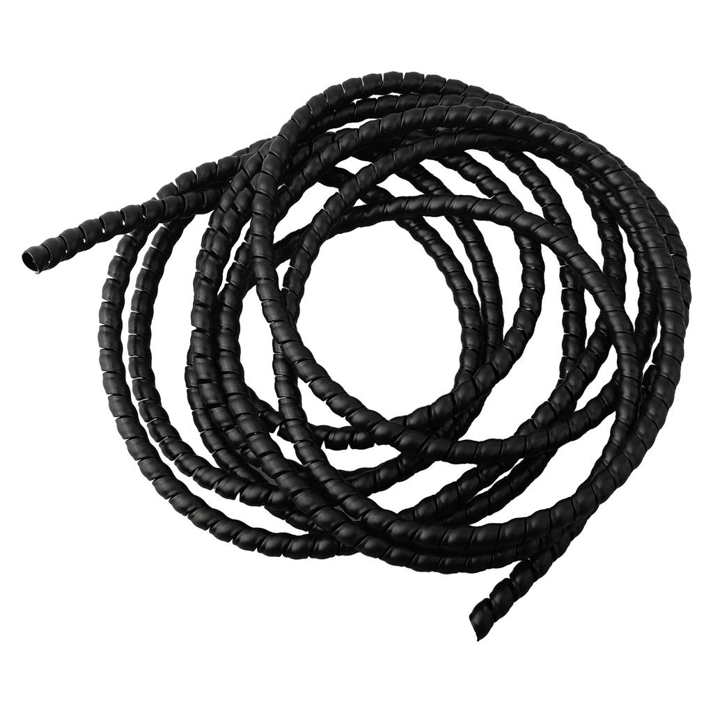 1 шт., черная защита гидравлического шланга/защита кабеля, спиральная рана, 5 м, D-8, 10, 12 мм, новинка