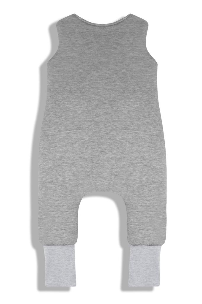 Двусторонний спальный мешок с ножками Xs (6-12 месяцев) Меланж серый