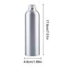 30Ml-250Ml Silver Aluminum Bottle With Screw Cap Perfume Cosmetic Toner Water Bottle Travel Protable Refillable Bottle