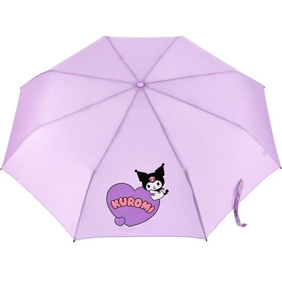 Sanrio Зонт Kuromi 55 Heart 3 Tier Umbrella LUHKU30011, популярный персонаж в Корее