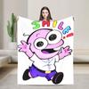 I'm Mr Frog Smiling Friends Blanket  Warm Soft Funny Plush Throw Blanket For Couch Bed Decorative Flannel Bedspread Bed Cover