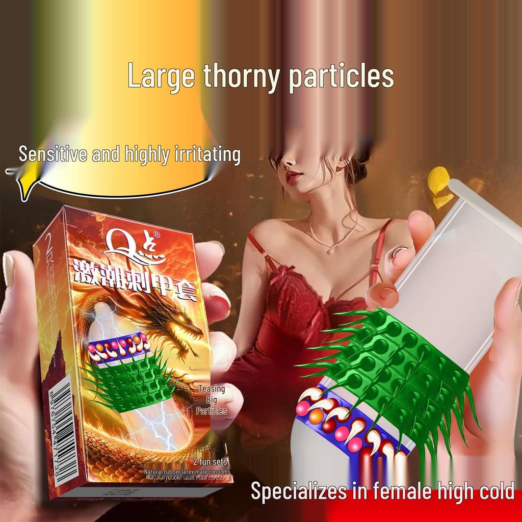 Ультратонкие презервативы Q Point Dragon Thorn Stimulation для мужчин и женщин, взрослых