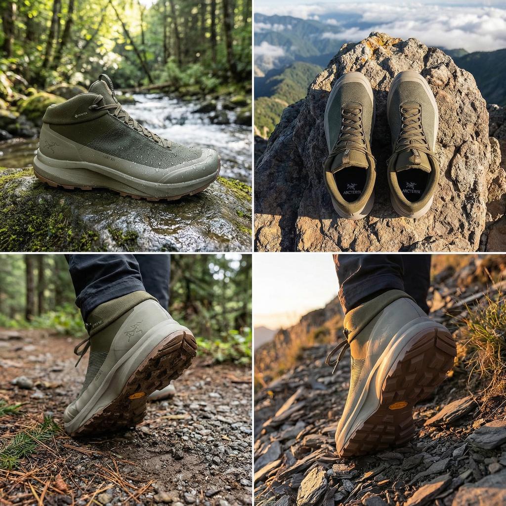 Arcteryx Aerios FL 2 Удобные Универсальные Водонепроницаемые Поддерживающие Ботинки для Хайкинга Средней Высоты Мужские ботинки для хайкинга Зеленый X000006887-TATSU/FORAGE