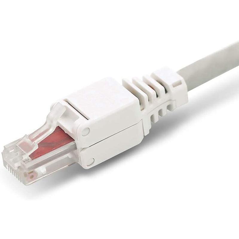 50 X Сетевые Коннекторы Без Инструментов RJ45 CAT6 LAN UTP Кабель Штекер Без Инструментов Cat5 Cat7 Установочный Кабель Патч-Корд CNIM Горячий
