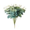 20PCS Fake Plants Silk Eucalyptus Leaf Diy Christmas Decorations Vase for Home Garden  Wedding Scrapbooking Artificial Flowers