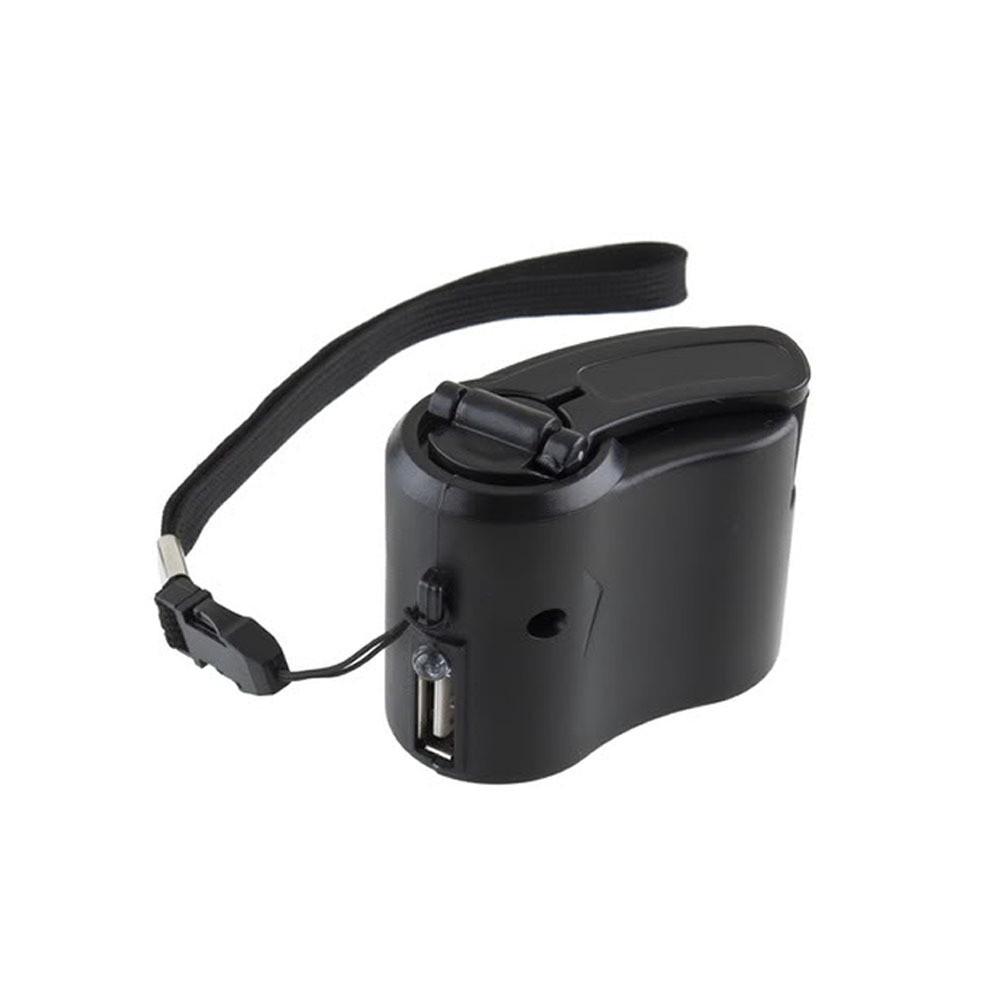 USB Hand Crank Charger - Manual Dynamo Generator for Emergency Mobile Phone Charging