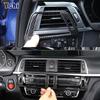 АБС-пластик с карбоновым покрытием Для BMW 3 серии F30 F31 F32 F33 F34 F36 2012-2018 Декоративная накладка на воздуховод автомобиля Автоаксессуары