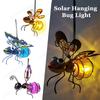 Solar Powered Bug Fairy Light Outdoor Metal Insect Lamp Hanging Flying Insect Lamp Waterproof For Backyard Balcony Garden Decor