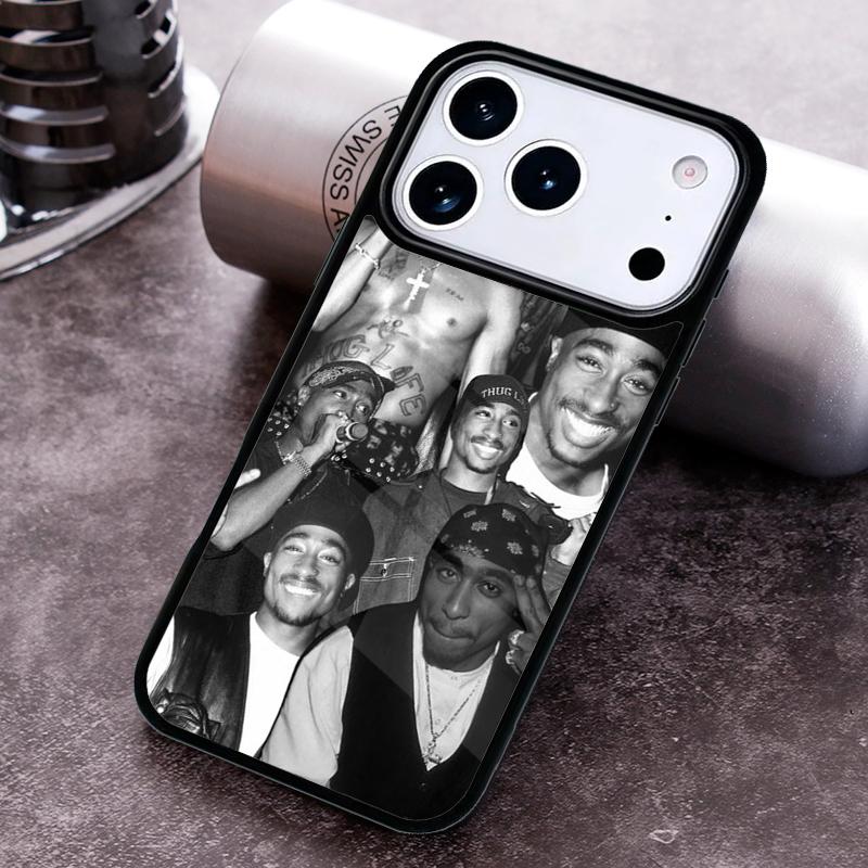 Чехол для телефона с изображением рэпера 2pac, певца Tupac для iPhone 17 16 15 Pro Max Air 14 13 12 11 Plus, противоударный чехол Capa