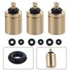 Compact Copper Nozzle Connector for Easy Gas Cylinder Refills 3pcs