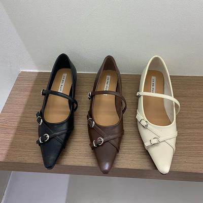 Мода Bailamos Женские Модные Балетки с Круглым Носком Слипоны Элегантные Туфли Мэри Джейн Мягкий Плоский Каблук Уличные Платье Балетки