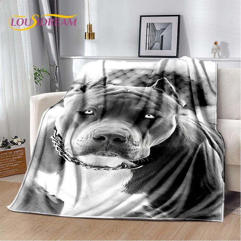 Cartoon French Pit Bull Dog Pet Soft Plush Blanket,Flannel Blanket Throw Blanket for Living Room Bedroom Bed Sofa Picnic Cover