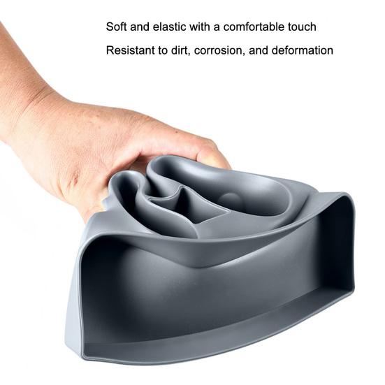 Center Console Cup Holder Insert Waterproof Car Modification Accessories Silicone Drink Cup Stopper Slot Slip Limiter Mat for Tesla Model 3/Y